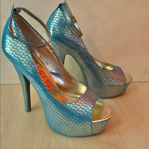 London Rebel Gazelle Platform Heels Size 9